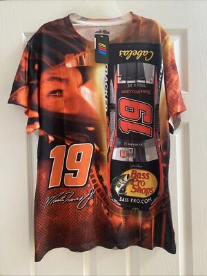Martin Truex Jr NASCAR Shirt L Men All Over Print AOP Racing Cabelas Bass NWT - Image 1 of 4