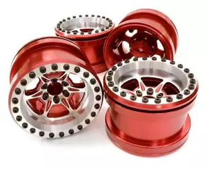 Billet Machined 6 Spoke Wheel Set (4) for Axial 1/10 Yeti Rock Racer - Picture 1 of 1