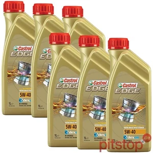 6L = 6x 1L CASTROL EDGE 5W-40 MOTORÖL ÖL VW MERCEDES FORD FIAT RENAULT SKODA - Bild 1 von 1