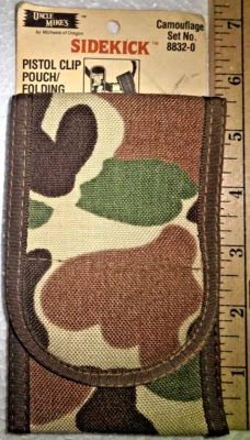 Tío Mikes Codora Nylon Plegable Pistola Clip Munición Camuflaje Bolsa Portador 8832-0 Cinturón Foto 1 de 4