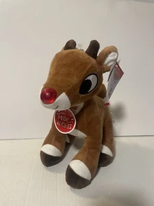 Rudolph The Red Nosed Reindeer Plush Set 10in Light Up Musical NWT - Picture 1 of 5