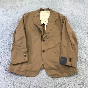Banana Republic Blazer Mens 50 Suit Sports Coat Cotton Linen Emmetex Jacket - Picture 1 of 12