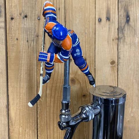 Edmonton Oilers Tap Handle for Beer Keg NHL Hockey Blue Jersey Mark Messier Cover