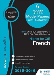 Higher French 2015/16 SQA Specimen, Past and Hodd... by SQA Paperback / softback - Picture 1 of 2