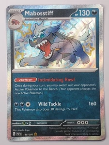 Mabosstiff 188/091 Holo Brillante Raro SV: Paldean Fates Casi Nuevo Pokémon Inglés - Imagen 1 de 2