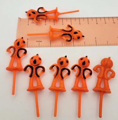 7 magdalenas vintage de hombre calabaza selecciones mixtas adornos Hong Kong Jack o linterna Foto 1 de 4