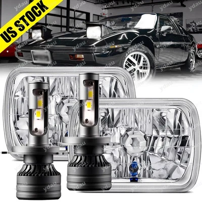 Kit de conversión de faros 7x6 5x7 con bombilla LED H4 para Pontiac Fiero 1984-1988 Foto 1 de 4