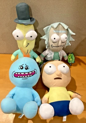 Lote de 4 Peluches Rick/Morty/Mr. Rick/Morty/Sr. para Adultos Natación RICK AND MORTY 10" Meeseeks/Mr. PB-NUEVO CON ETIQUETAS- Foto 1 de 4