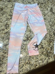 girls converse tie dye leggings size xl (13-15 years) - Picture 1 of 1