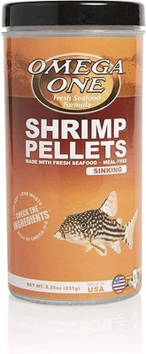 Omega One Sinking Shrimp Pellets, 8mm 8.25 Ounce (Pack of 1), Yellow  - Image 1 of 3