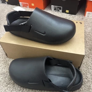 Nike Calm Mule Men's 9 / Wmns 10 Black Slip On Slides Shoes FD5130-001 NEW  - Picture 1 of 7