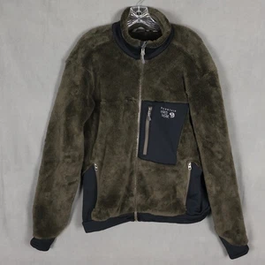 Mountain Hardwear Jacket Mens Large Brown Deep Pile Monkey Man Fleece Outdoors - Picture 1 of 14