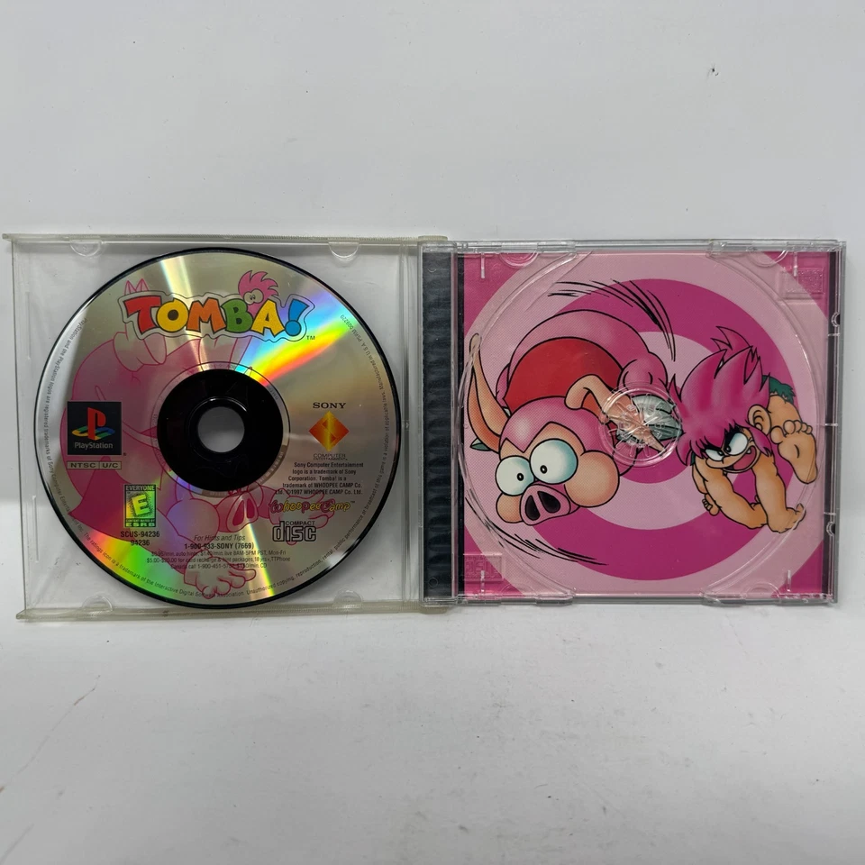 ¡Tomba! PS1 Sin Manual Probado Funcionando Sony PlayStation 1 Juego Clásico Foto 1 de 4