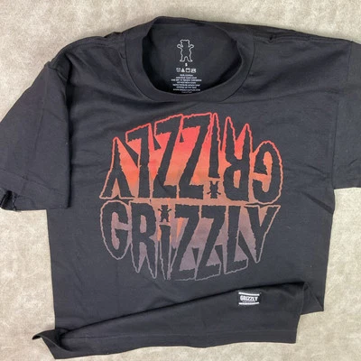 Grizzly Gripetape T-Shirt Graphic Tee Authentic Skateboard Black Men Sz S NWOT - Image 1 of 4