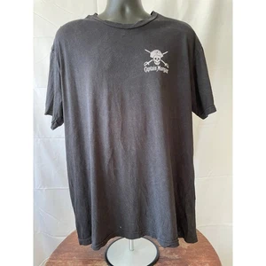 Captain Morgan Pirate Rum Tee “Conquer Your Cocktail” Skull Shirt Black L - Picture 1 of 10