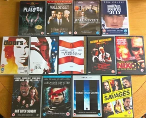 Oliver Stone 13x DVD Collection R2 Platoon Wall Street JFK Doors Natural Born - Picture 1 of 1