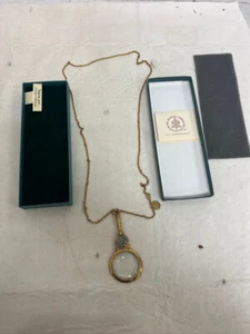 The Vatican Library Collection Vintage Style Magnifying Glass Pendant Necklace - Picture 1 of 6