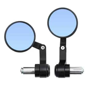 Aluminum Alloy 22mm Handlebar Mirror Motorcycle Small Mirror Universal - Picture 1 of 6