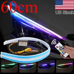 2Pcs 9005 9006 LED RGB Phone Control Multicolor+W DRL Headlight High Beam Bulbs - Picture 1 of 10