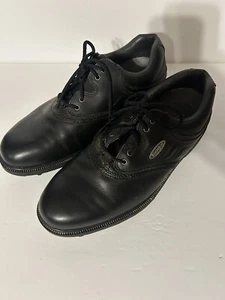 Footjoy 57792 Extra Comfort Men's Black Leather Golf Shoes Soft Spikes US 8.5 M - Picture 1 of 4