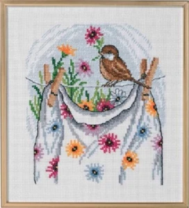 Laundry - Permin of Copenhagen Kit w/8 Ct. Aida New - Picture 1 of 1