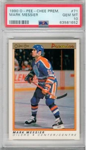 1990-91 OPC Premier OPC #71 Mark Messier Edmonton Oilers Rangers PSA 10 - Picture 1 of 1
