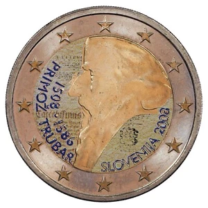 Slovénie - 2 euros colorisée - 2008 - 500 ans de la naissance de Primoz Trubar - Imagen 1 de 2