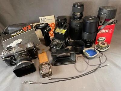 Cámara Konica Autoreflex T3 4 lentes Konica ¡¡y MÁS!! Lote 📷 5851 Foto 1 de 4