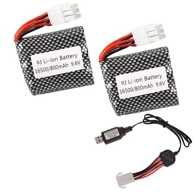 9,6V 800mAh 20C Lipo Akku für 9115 9116 S911 S912 High Power RC Truck RC Auto - Bild 1 von 4