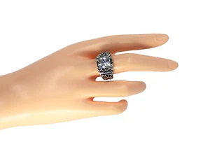 SILPADA R0981 Uptown Ring 925 Sterling Silber & Zirkonia Gr. 9,25 Retired - Bild 1 von 18