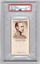 PSA 6 LESLIE HOWARD in GONE WITH THE WIND Dinkie Card #3 COMPLETE WITH TAB
