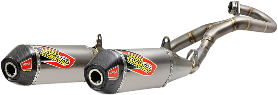 Honda CRF450R CFR450RX 2019-2020 Titanium Pro Circuit T-6 Dual Exhaust 0311945F2 - Imagem 1 de 1