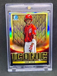 JUAN SOTO RARE  REFRACTOR INVESTMENT CARD SSP BOWMAN CHROME  YANKEES MVP MINT - Picture 1 of 2