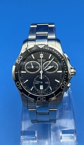 Swiss Army Men's Alliance Chrono SS Chrono Black Dial 241302 $895 Watch - Picture 1 of 6