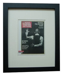 DAVID BOWIE + SELTEN + NME + POSTER + ANZEIGE + GALERIE QUALITÄT GERAHMT + EXPRESS WELTVERSAND + HELDEN - Bild 1 von 8