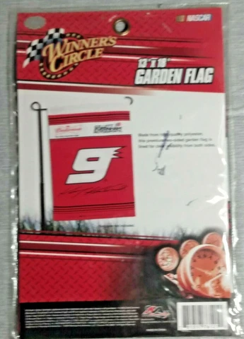 NASCAR Winner's Circle NO 9 Budweiser Car Kasey Kahne Garden Flag size 13" x 18" Cover