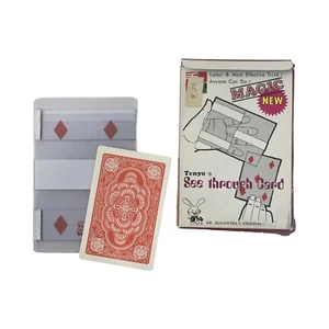 TENYO SEE THROUGH CARD (T-77) / Vintage Tenyo Magic Trick - Picture 1 of 3