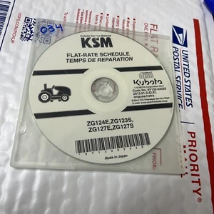Kubota ZG124E ZG123S ZG127E ZG127S flat rate schedule CD #034 - Bild 1 von 1