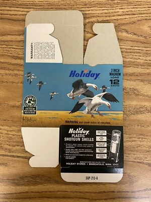 Vintage Rare Holiday Les Kouba 3 in Magnum 12 Load Gauge Shotgun Shell Box Empty - Image 1 of 4