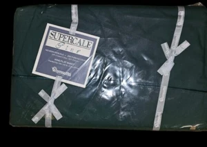 Wamsutta Supercale Plus No Iron King foglio piatto cacciatore verde nuovo con scatola vintage 200 TC - Foto 1 di 2