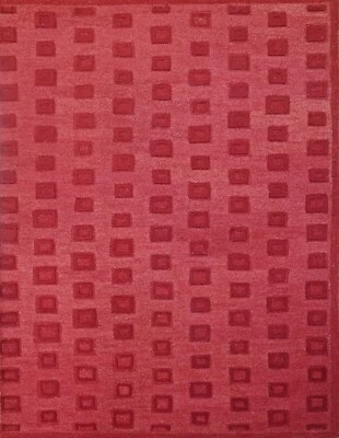 Handgetufteter Wolle teppich 150x240 Rot Modern Wohnzimmer SH241 - Bild 1 von 4