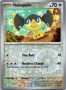 Helioptile Common SV08: Surging Sparks 154/191 NM - Picture 1 of 2