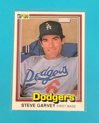 1981 Donruss #56 Steve Garvey Los Angeles Dodgers BASEBALL Card S8 - Image 1 of 2
