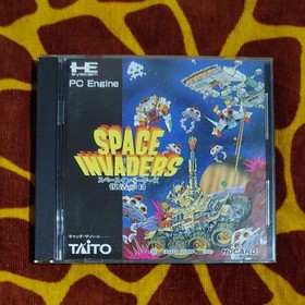 Space Invaders PC Engine HuCard Fukkatsu no Hi with Manual Japanese Version