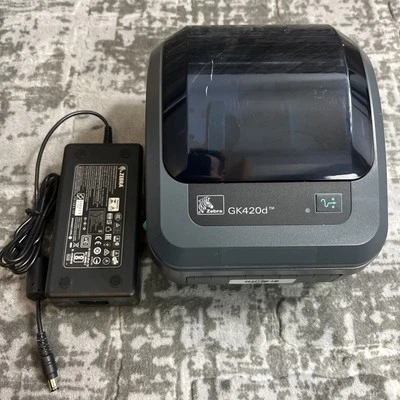 ZEBRA GK420d Direct Thermal Label Printer w/ Power Supply - Image 1 of 4