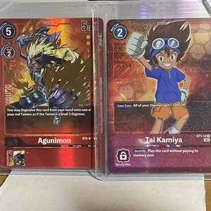 Agunimon Bt4 011 U Tai Kamiya St112 R both alt Art - Picture 1 of 6