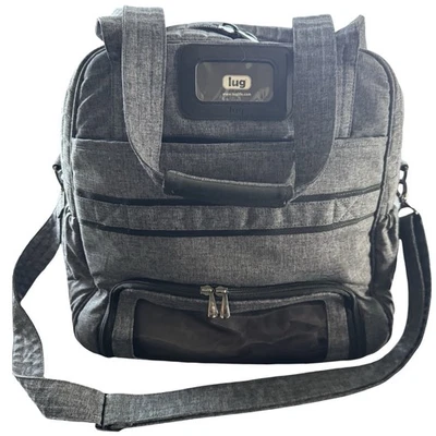 Lug Puddle Jumper Lona Gris Múltiples Bolsillos Correa Desmontable Foto 1 de 4