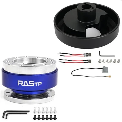 Blue Quick Release Kit + Short Hub Adapter 141H For Nissan 350Z/370Z/G35/G37 SER - Image 1 of 4