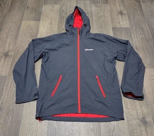 Berghaus ' Hydroshell Hooded Waterproof ' Jacket - Mens Large - Grey - Picture 1 of 9