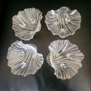 4 Vintage Mikasa Muschelform Schalen Schalen Meeresfrüchte Ocean Life Strand Landhaus - Bild 1 von 11